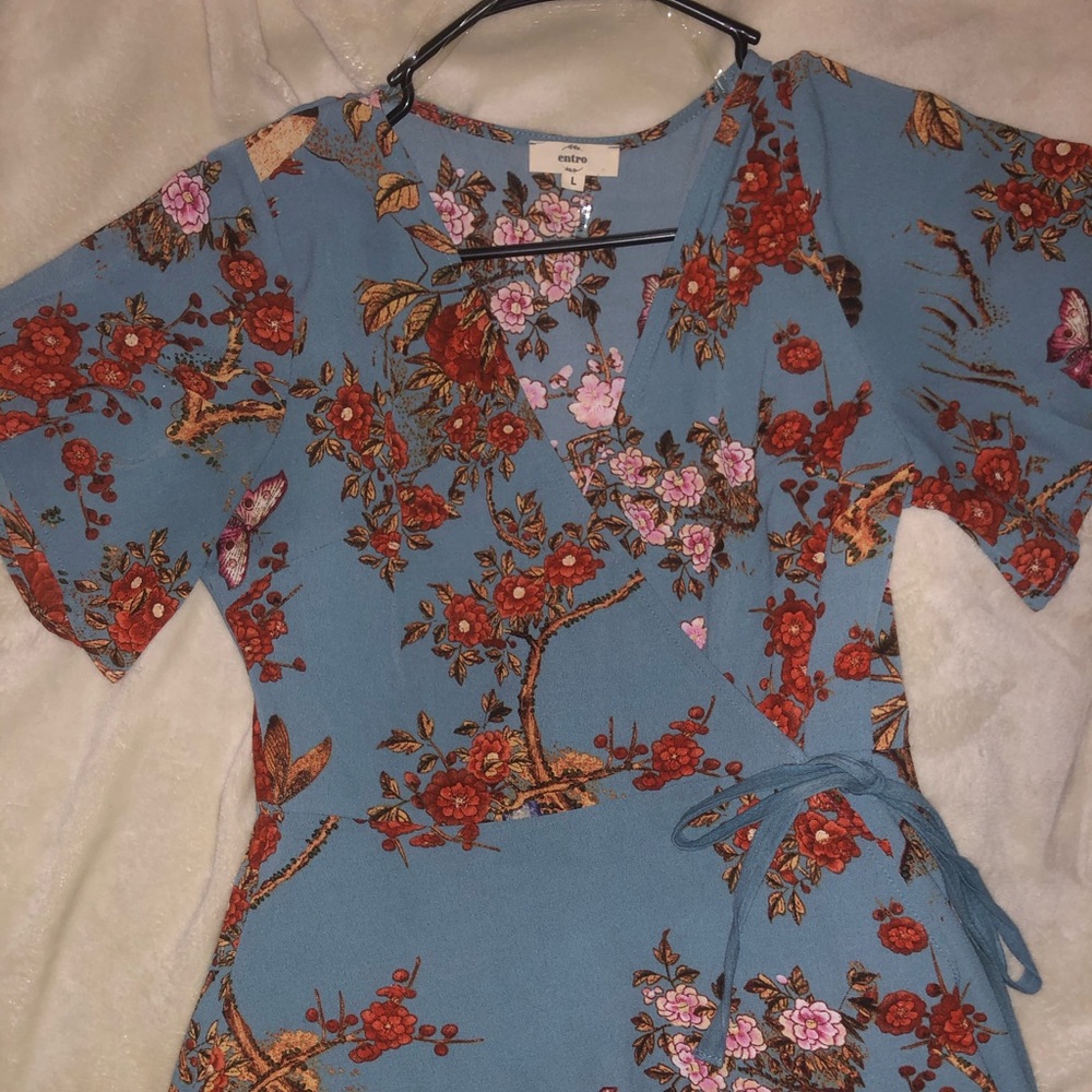 Beautiful romper/wrap dress.